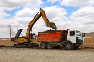 В Чеченской Республике капитально ремонтируют участкок дороги, проходящий через село Самашки
